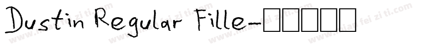 Dustin Regular Fille字体转换